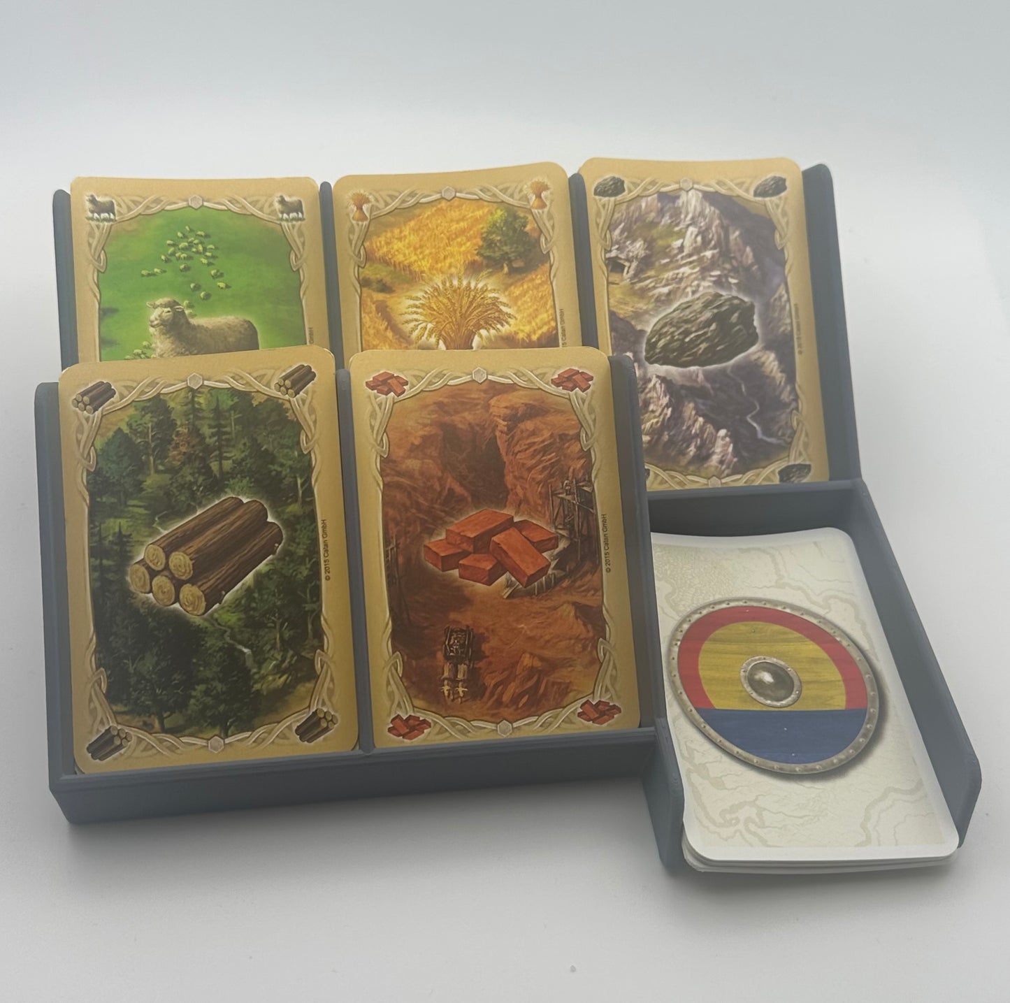 Catan Compatible Development Card Holder and Selection Tray - UK delivery included.
