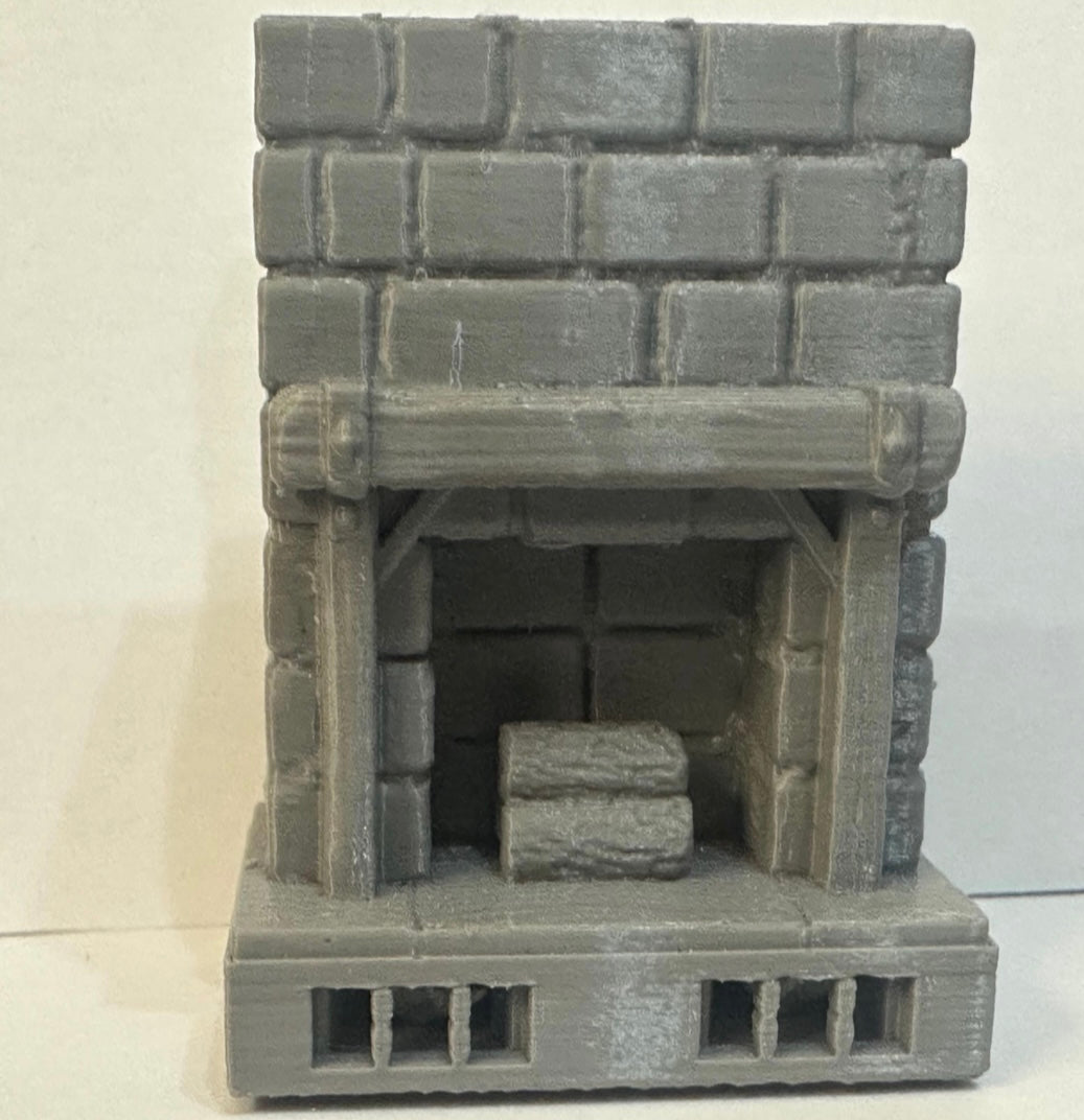 Modular Stone Fireplace Terrain for Tabletop RPGs and Wargaming - UK delivery included.