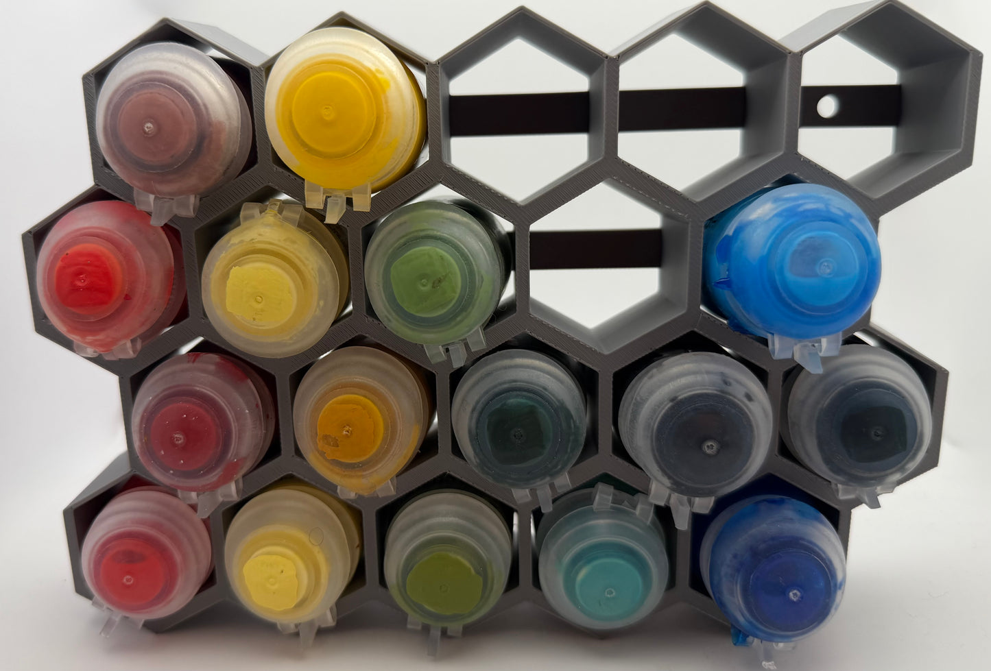 Modular Honeycomb Citadel Paint Rack | Wall Mounted & Expandable Paint Storage
