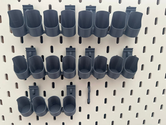 SKÅDIS Pegboard Paint Storage System – Holds 32 Vallejo & Army Painter Paints + Brush Holders (UK Delivery Included)