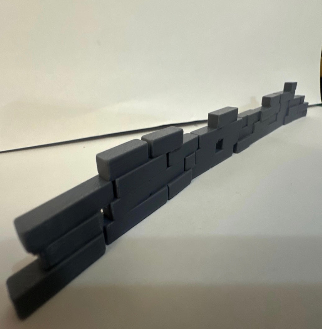 Modular Ruined Stone Wall Starter Bundle – 3D Printed Tabletop Terrain - UK delivery included.