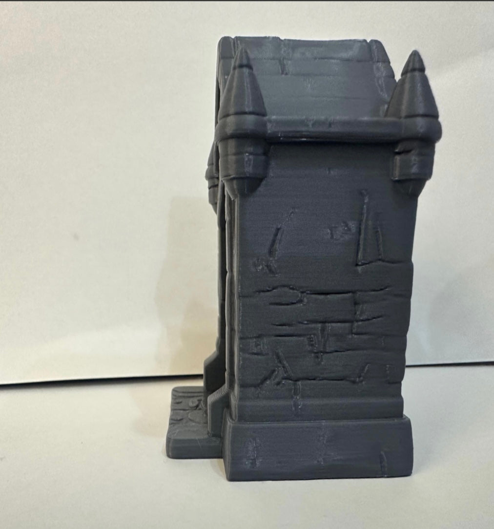 Gothic Stone Mausoleum – Modular Tabletop Terrain (28–32mm) - UK delivery included.