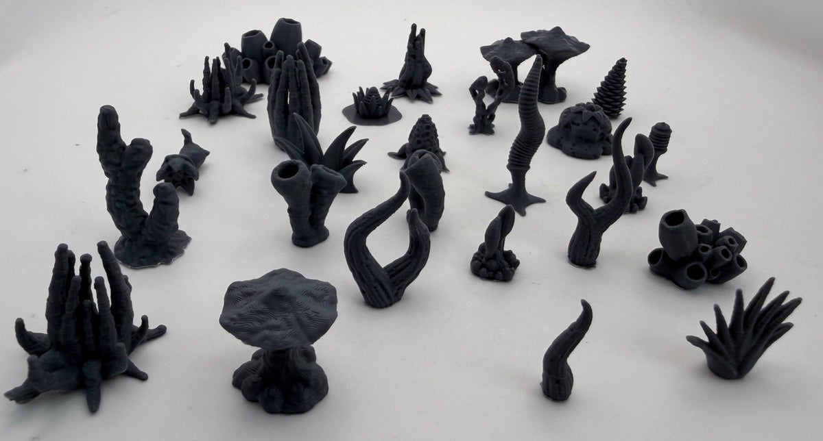 Alien flora greebles set 12 from a low angle