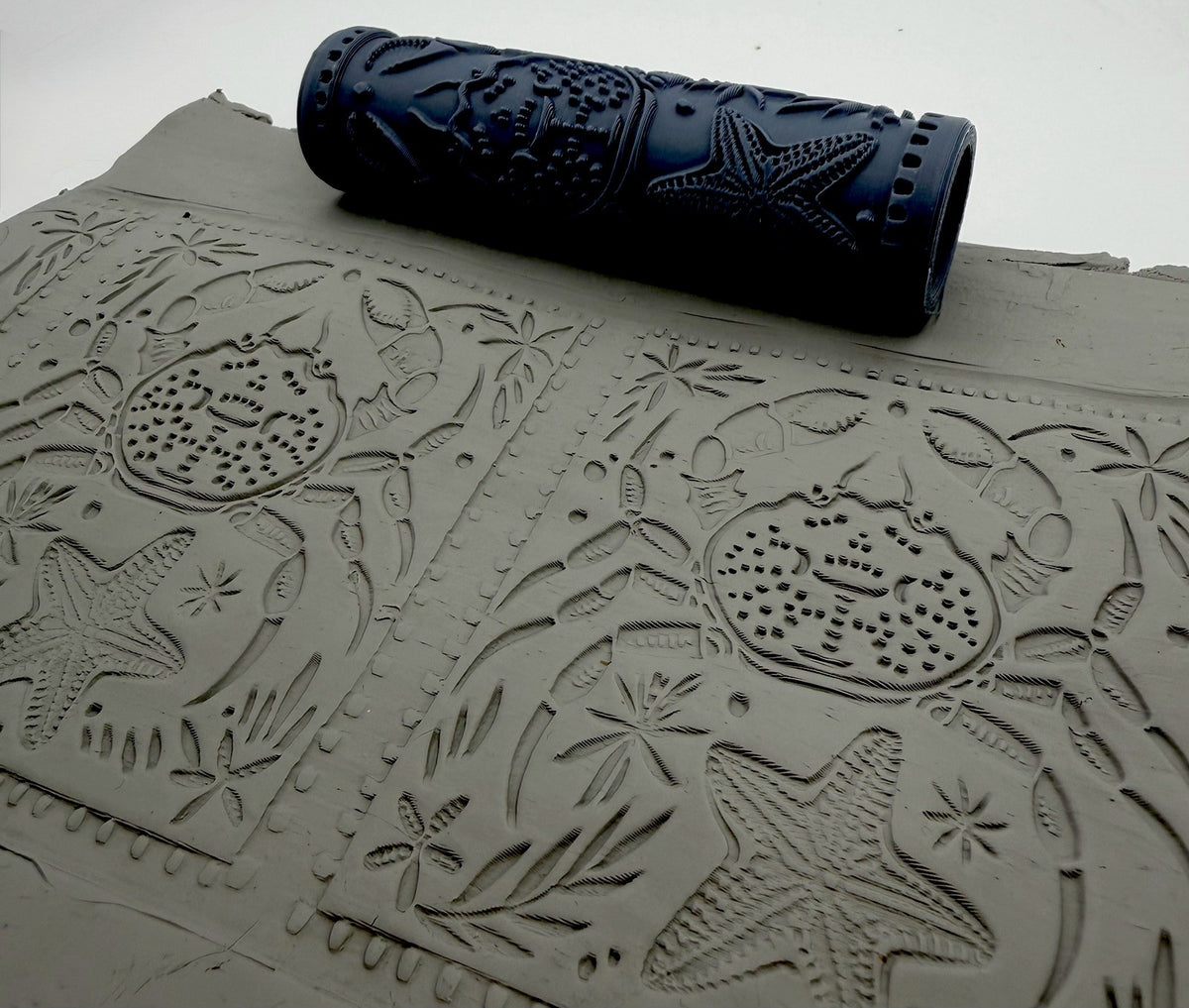 Crab & Starfish Deboss Texture Roller No. 10A
