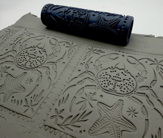 Crab & Starfish Deboss Texture Roller No. 10A
