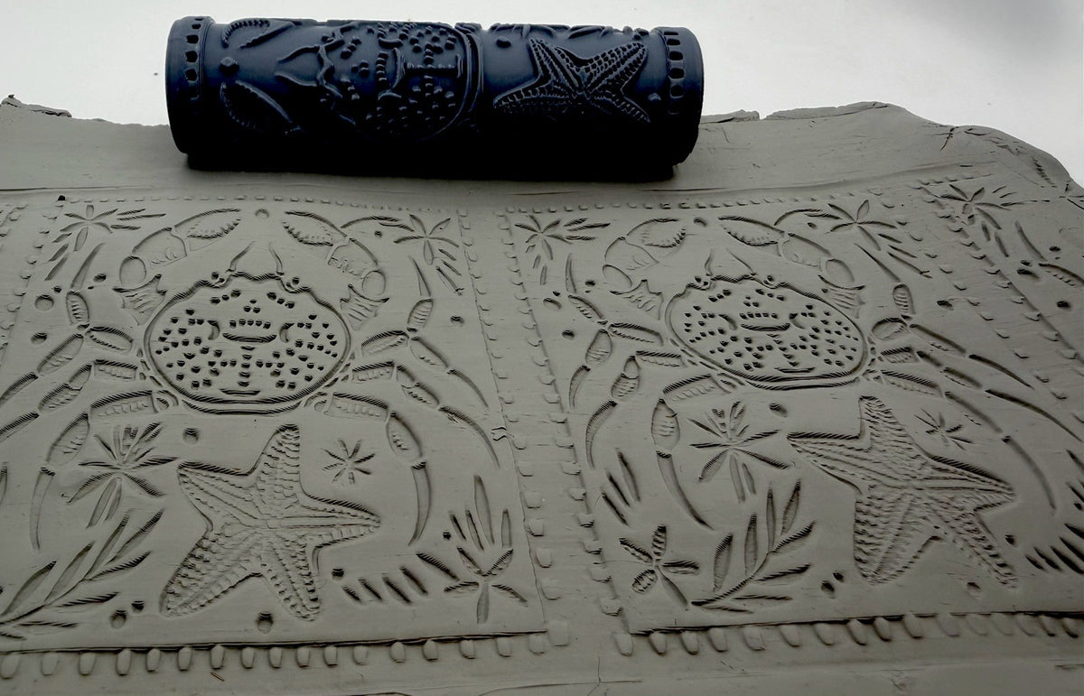 Crab & Starfish Deboss Texture Roller No. 10A
