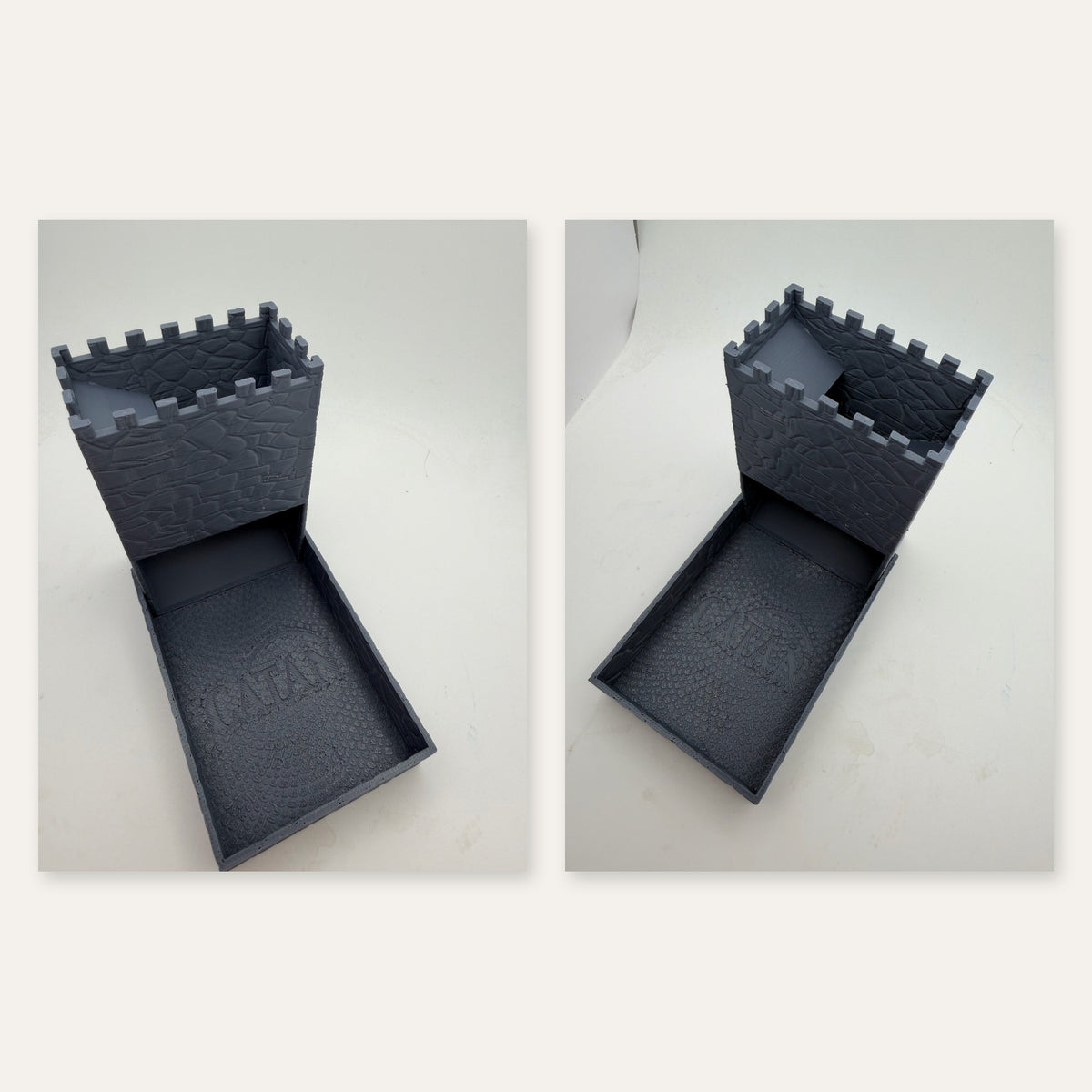 Foldable Castle Dice Tower & Rolling Tray