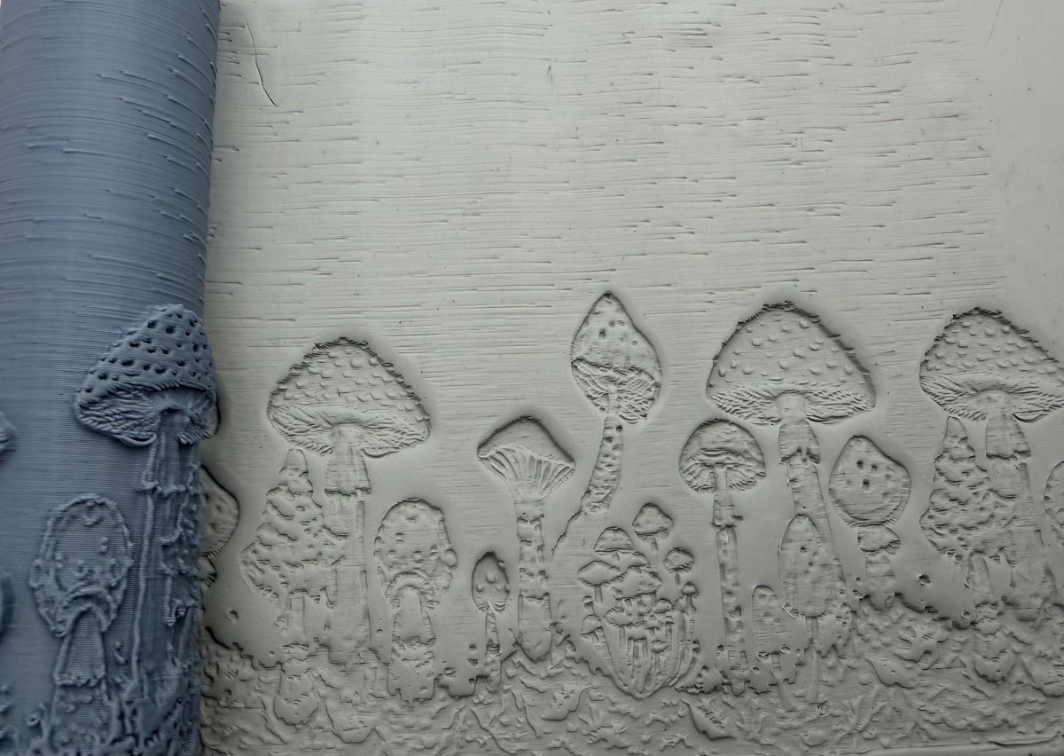 Mushroom Forest Deboss Texture Roller No. 35A
