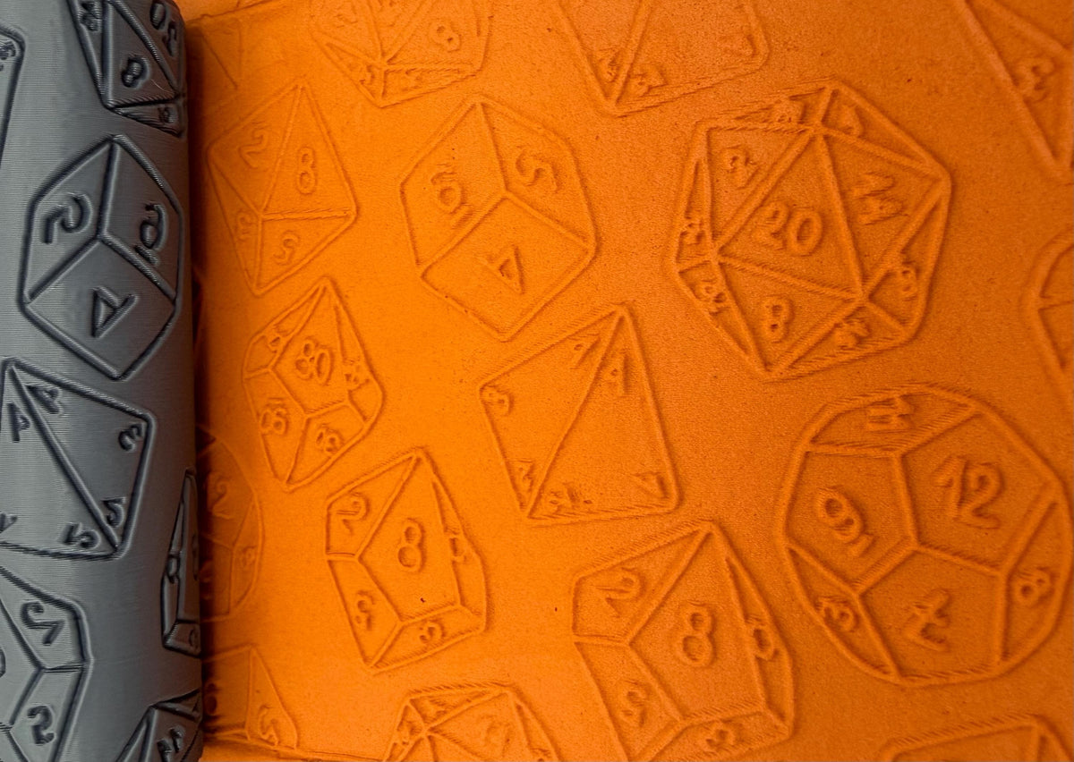 D20 Polyhedral Dice Emboss Texture Roller No. 43B