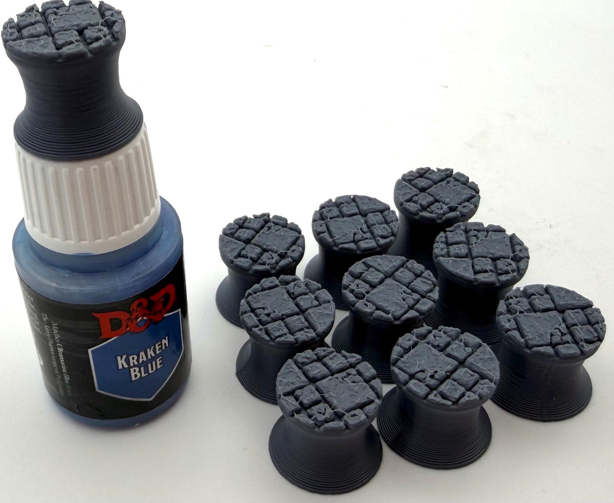 Textured Dropper Bottle Paint Swatches