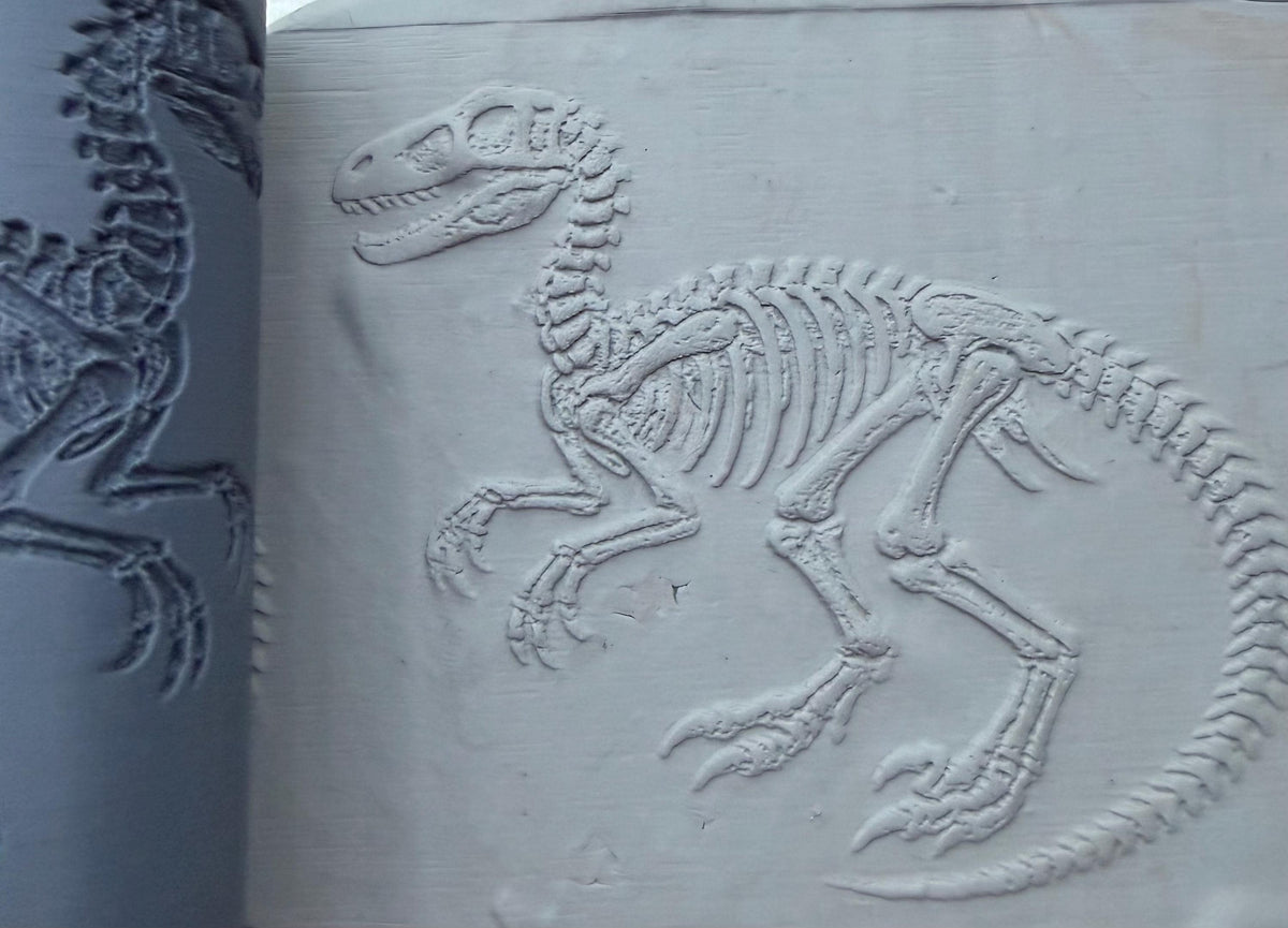 Dinosaur Skeleton Deboss Texture Roller No. 51
