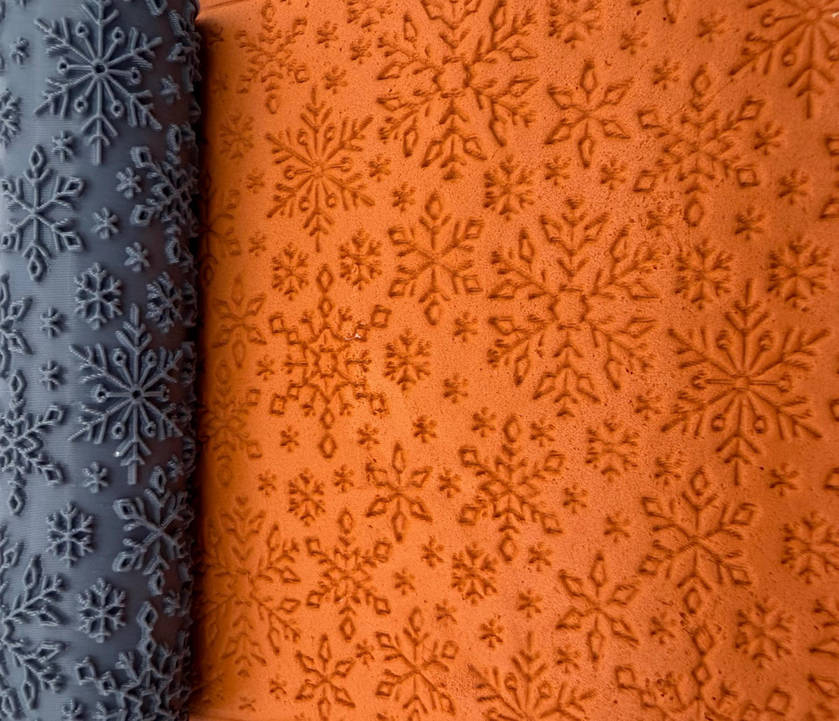 Snowflake Deboss Texture Roller No. 33A