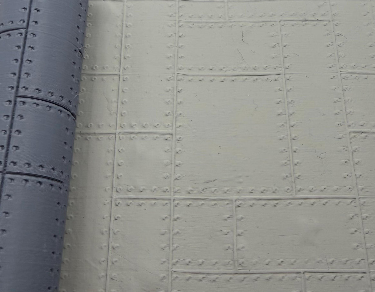 Riveted Metal Panels Emboss Texture Roller No. 38B
