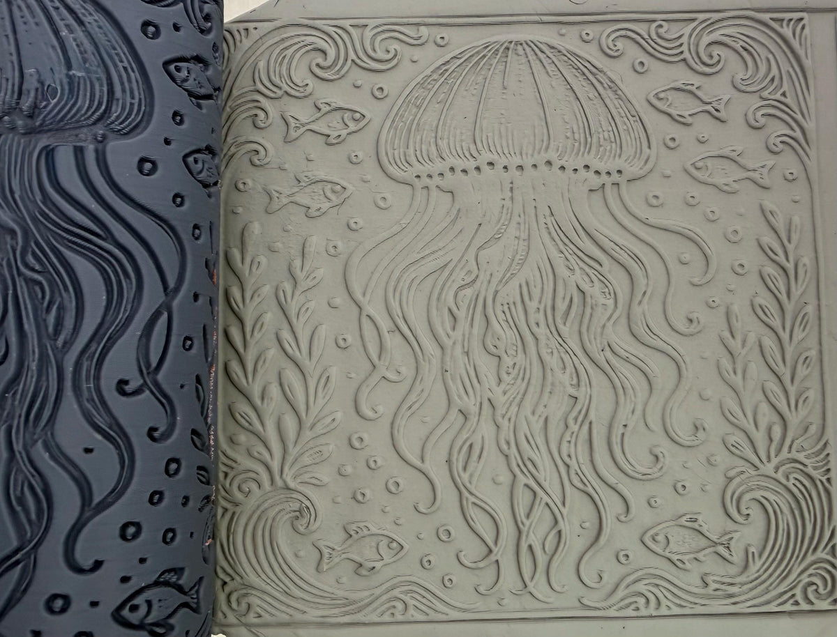 Jellyfish Ocean Texture Roller No. 56