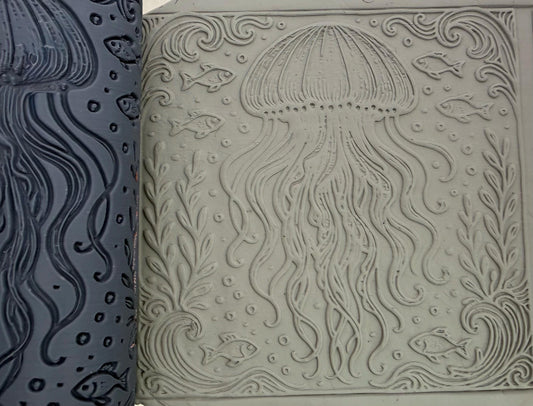 Jellyfish Ocean Texture Roller No. 56