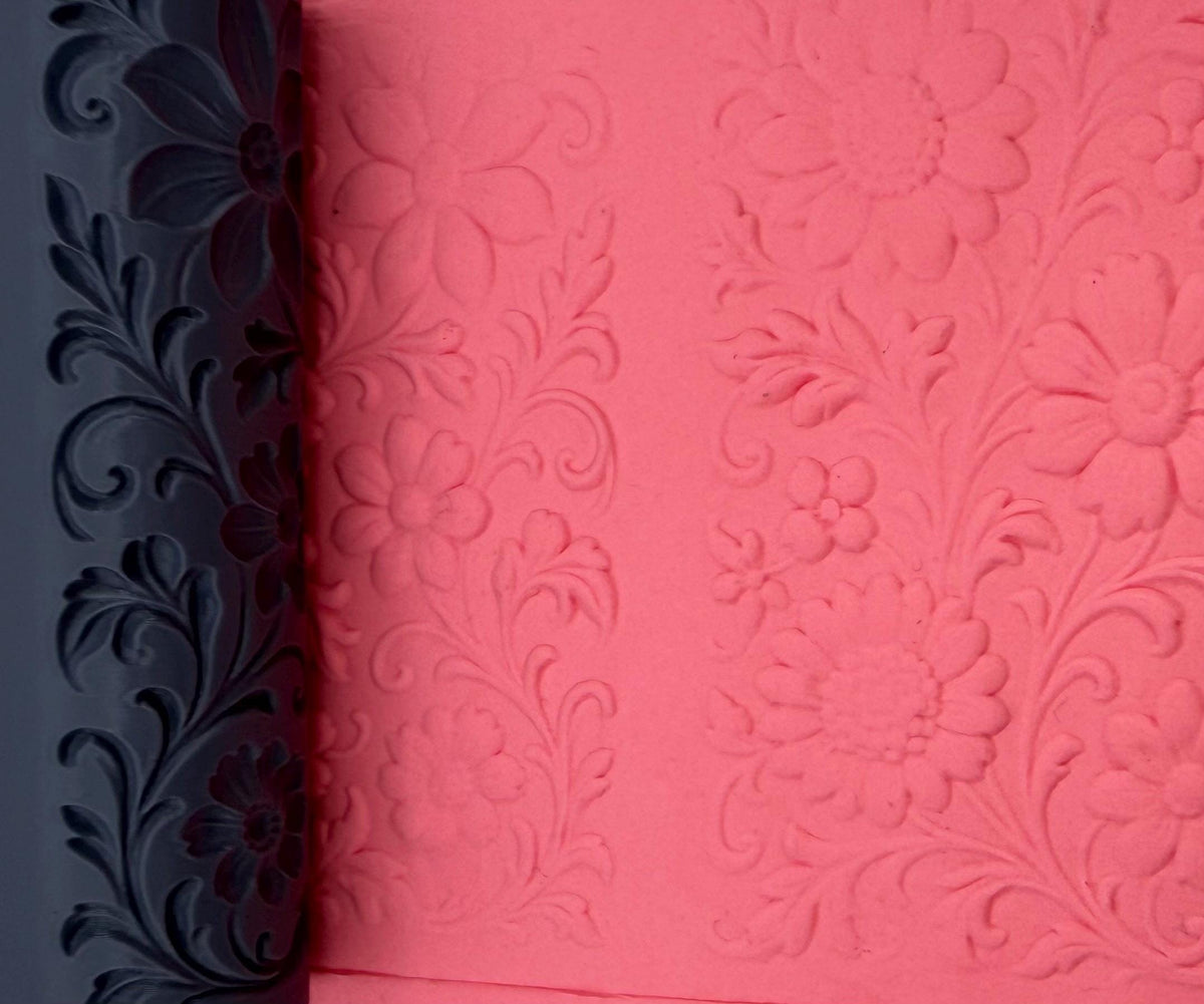 Floral Emboss Texture Roller No. 58