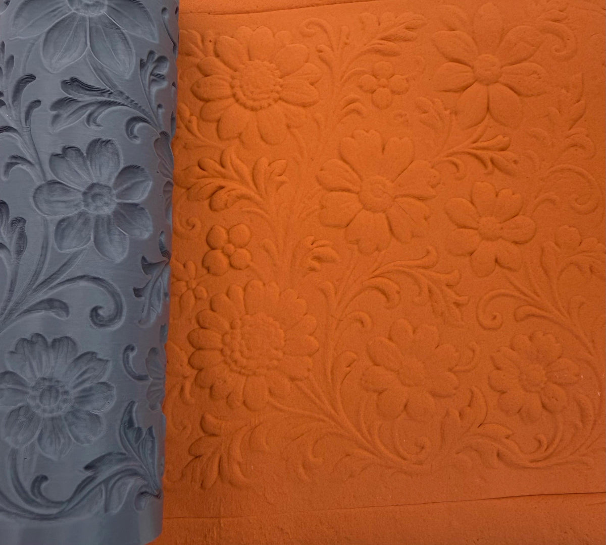 Floral Emboss Texture Roller No. 58