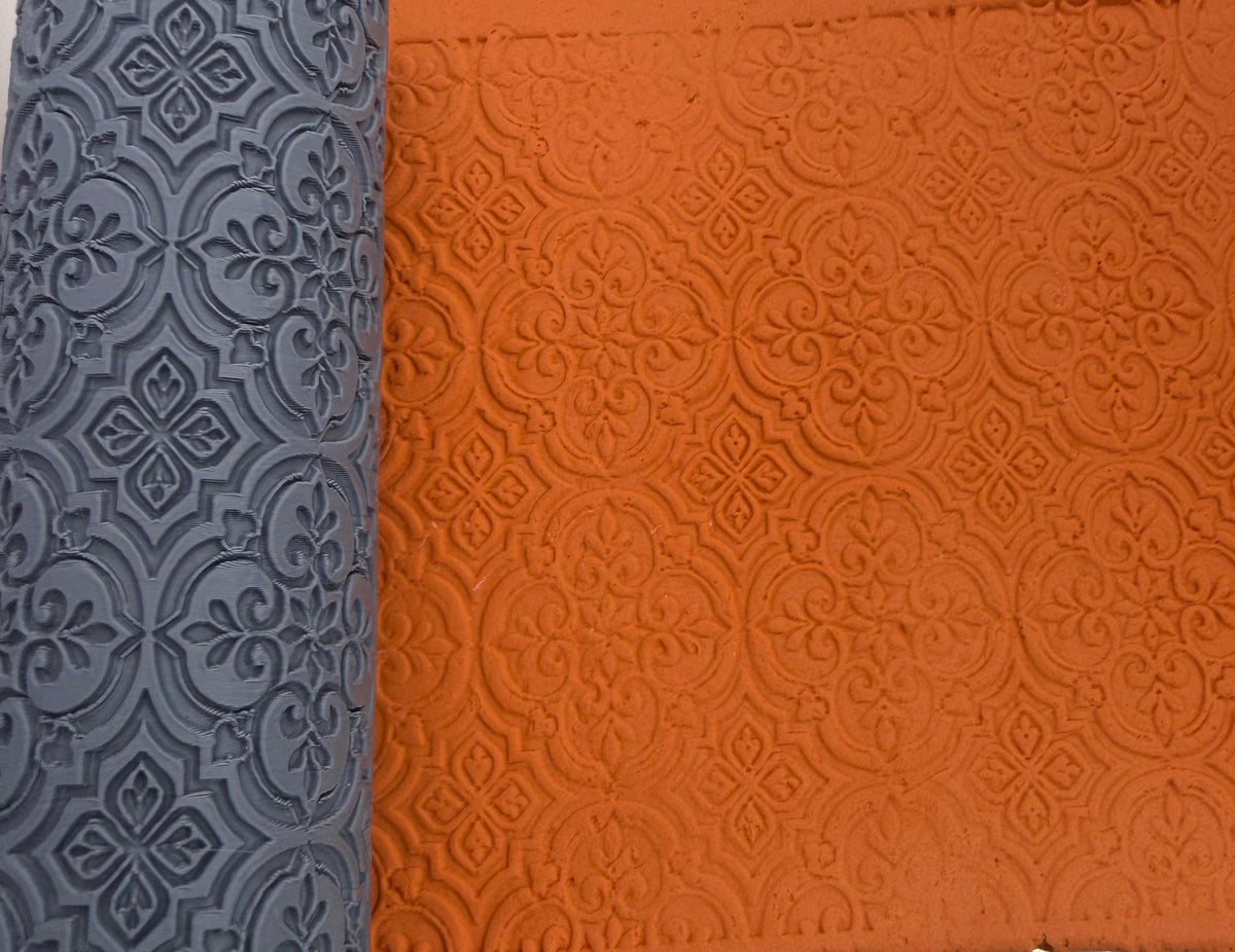 Ornamental Damask Texture Roller No. 59