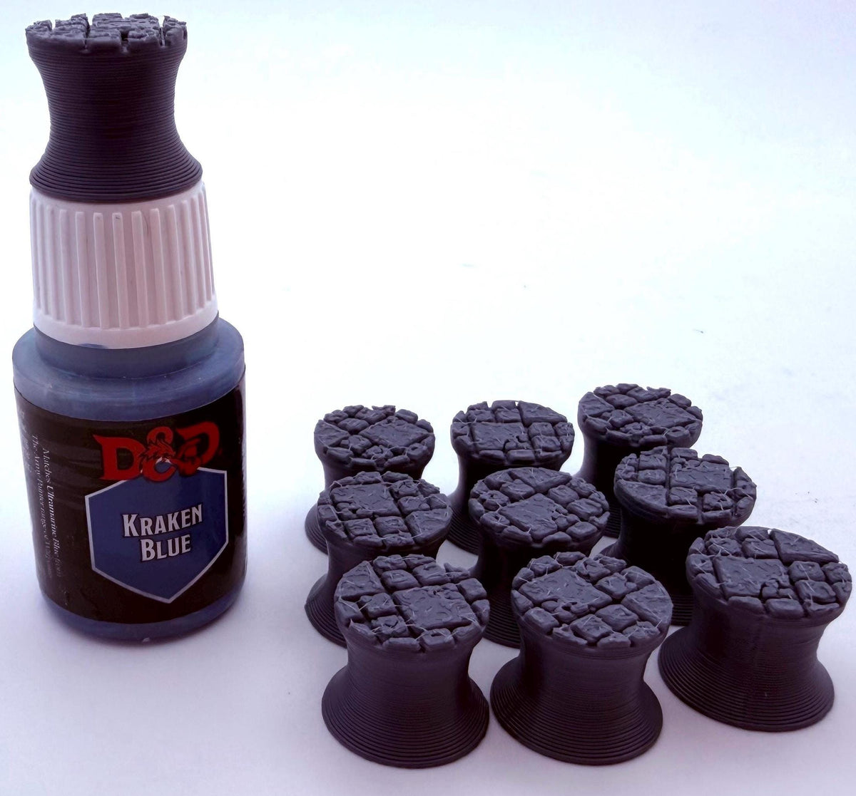 Textured Dropper Bottle Paint Swatches