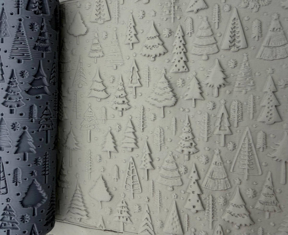 Christmas Trees Emboss Texture Roller No. 47B