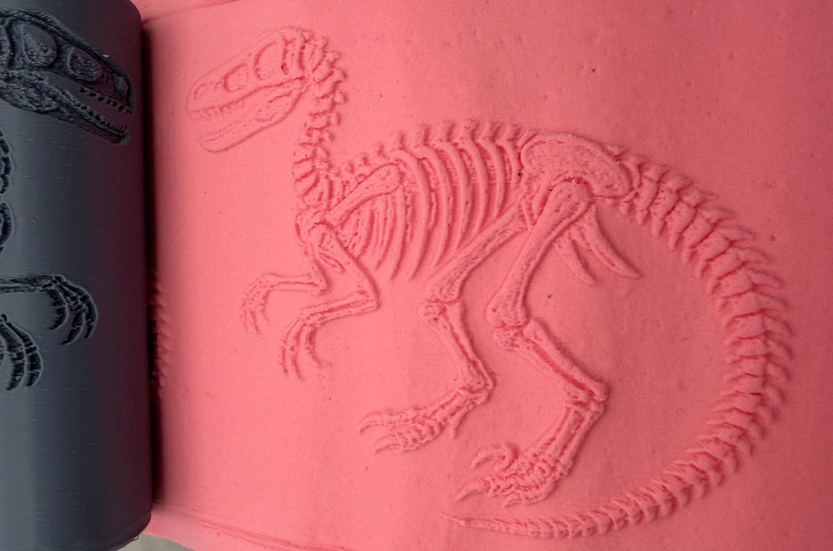 Dinosaur Skeleton Deboss Texture Roller No. 51