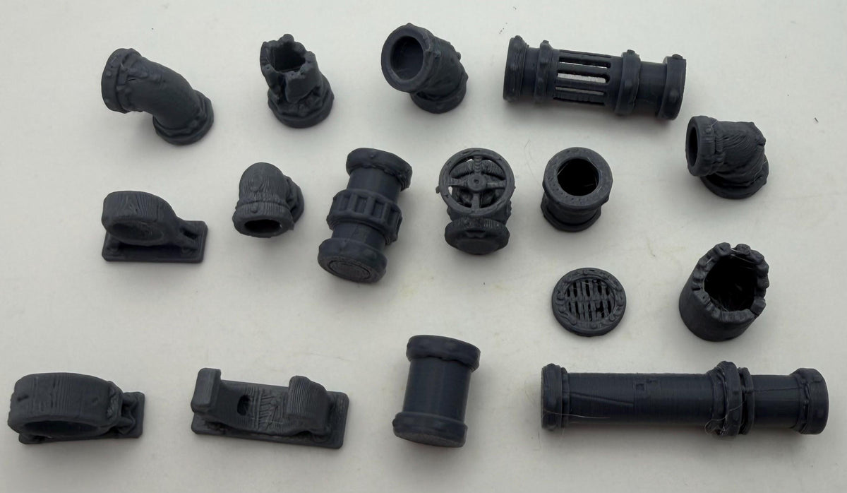 19pc Sci-Fi Industrial Greebles