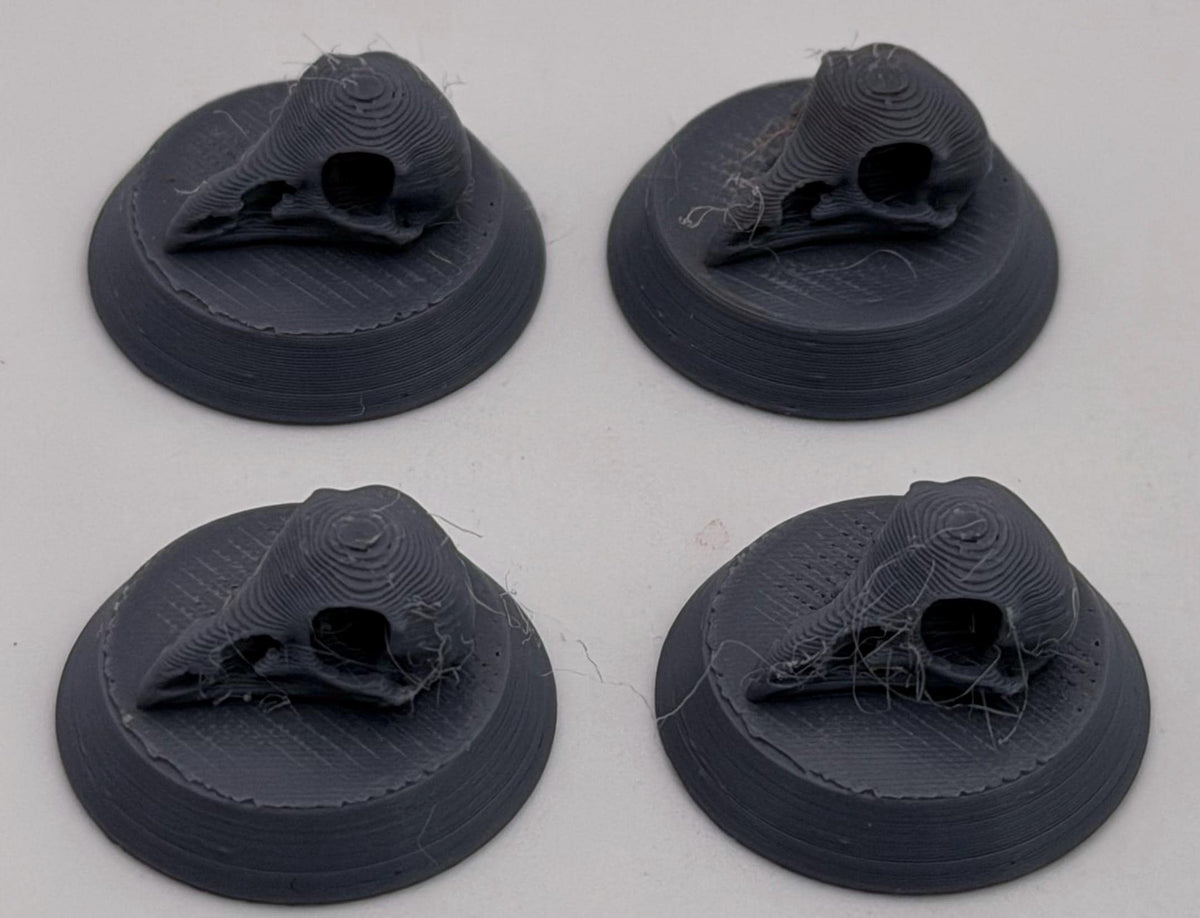 Raven Skull Paint Pot Swatch Toppers