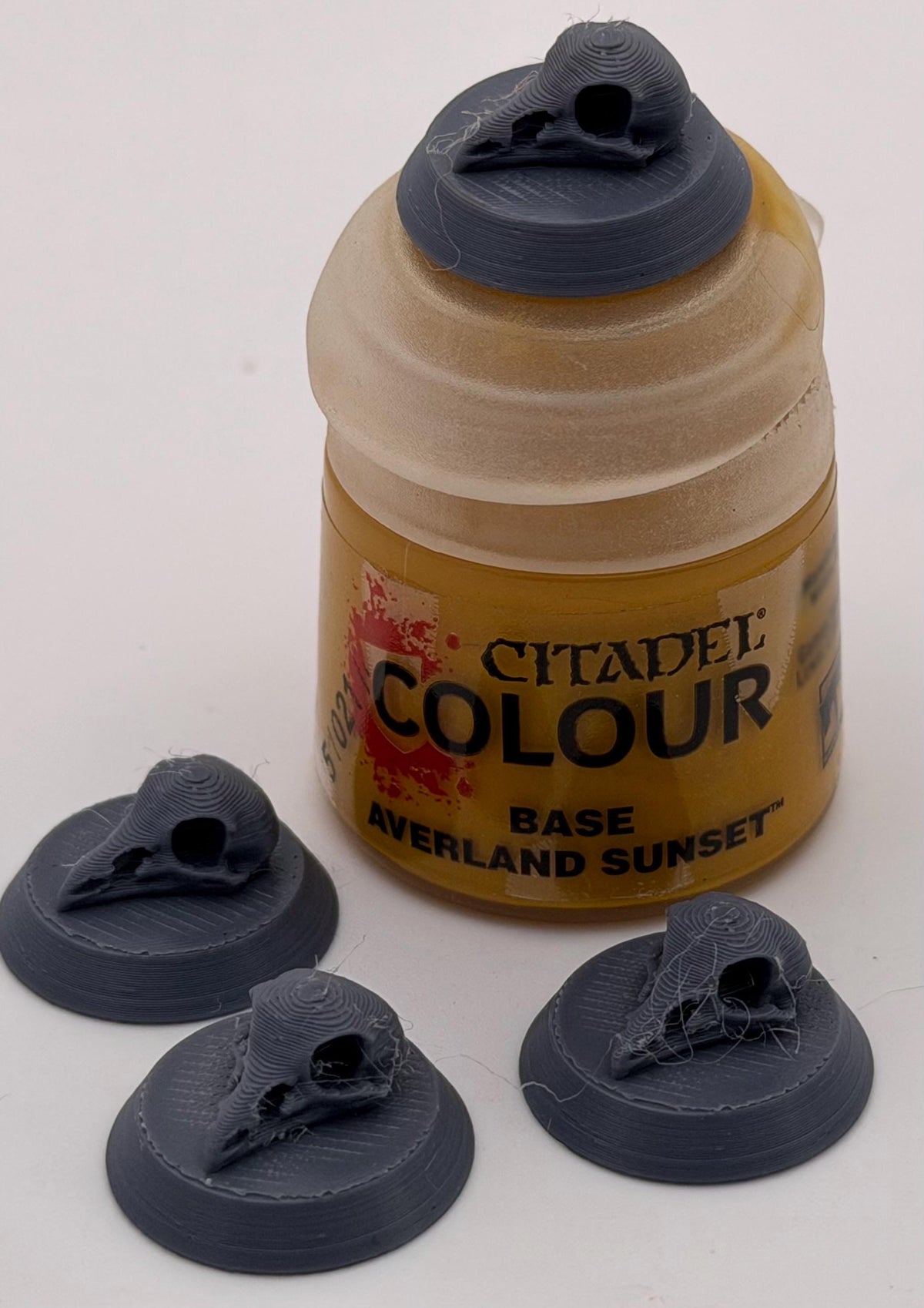 Raven Skull Paint Pot Swatch Toppers