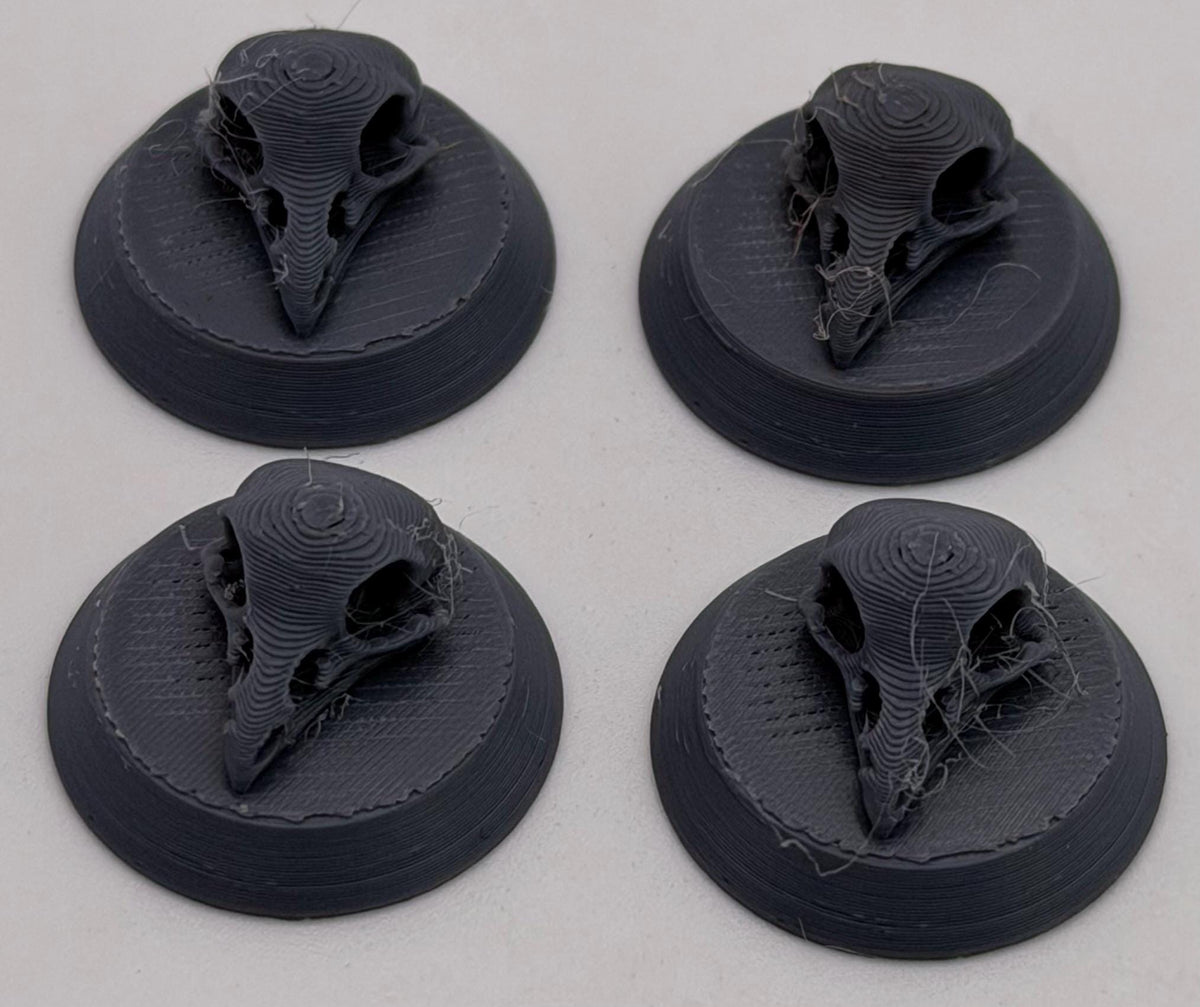 Raven Skull Paint Pot Swatch Toppers