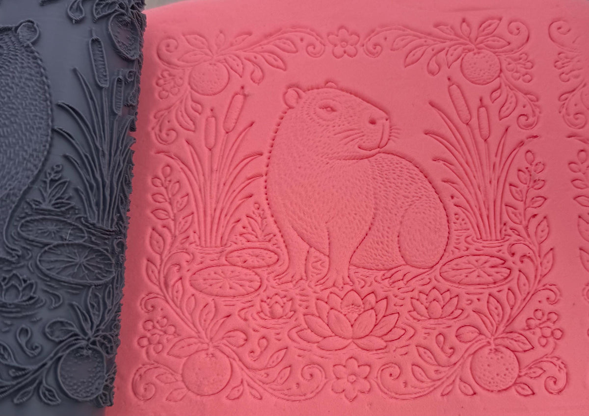 Capybara Pond Texture Roller No. 57