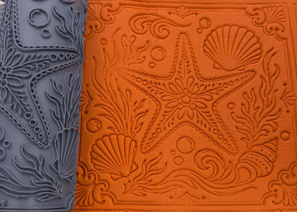 Starfish Seashell Texture Roller No. 54