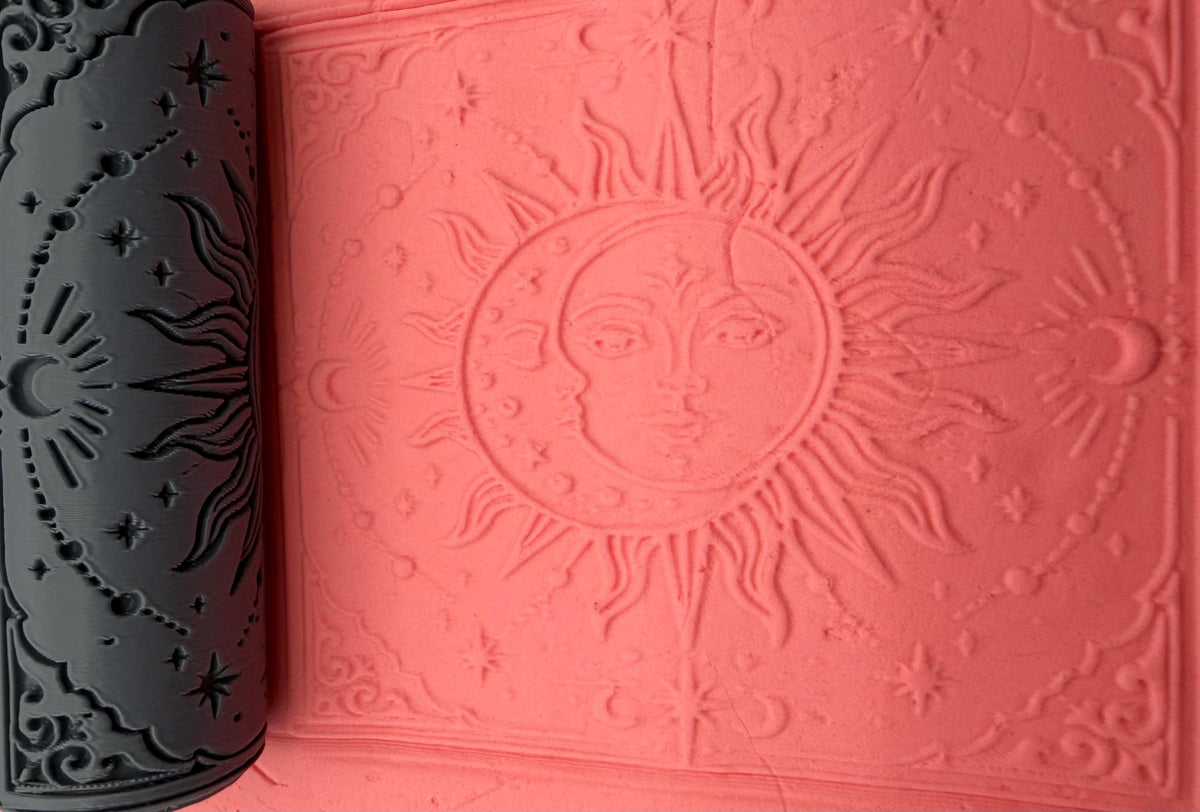 Celestial Sun & Moon Texture Roller No. 60