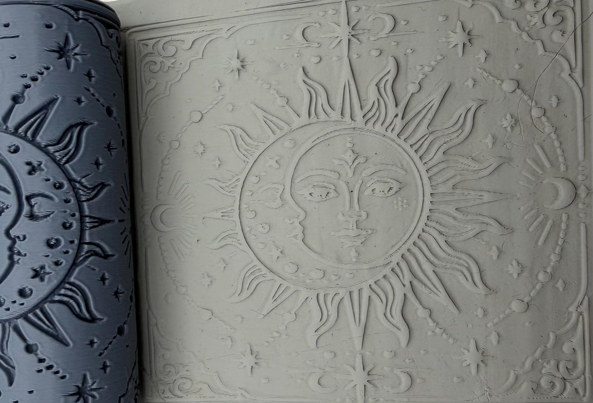 Celestial Sun & Moon Texture Roller No. 60