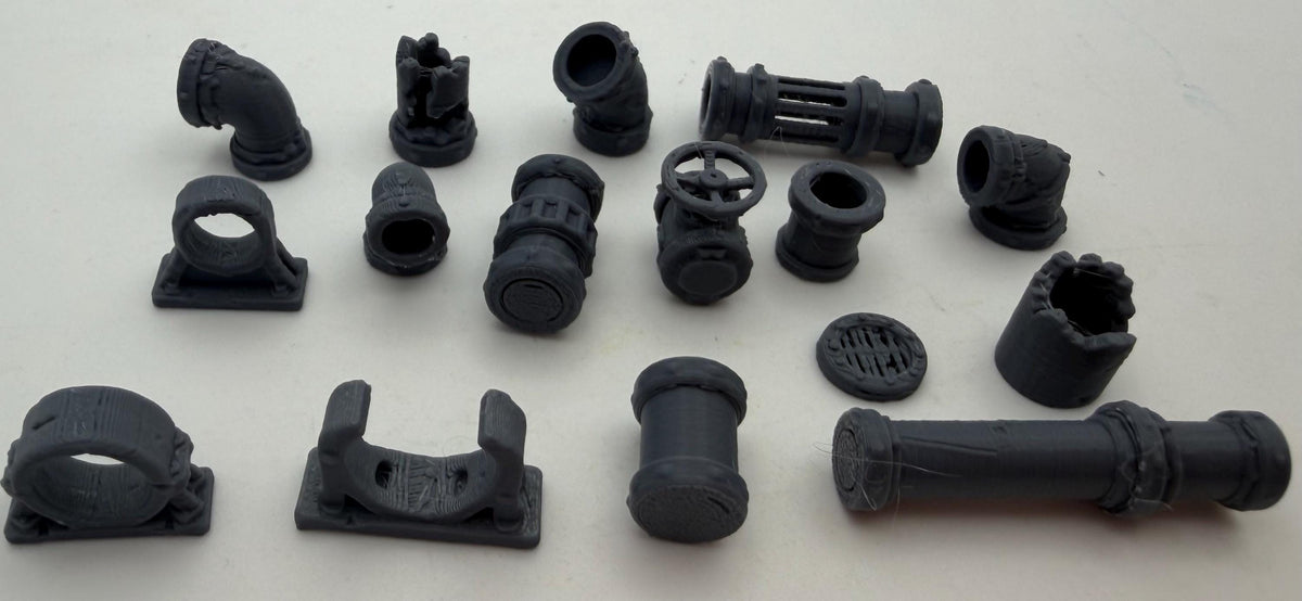 19pc Sci-Fi Industrial Greebles