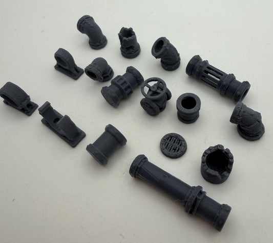19pc Sci-Fi Industrial Greebles