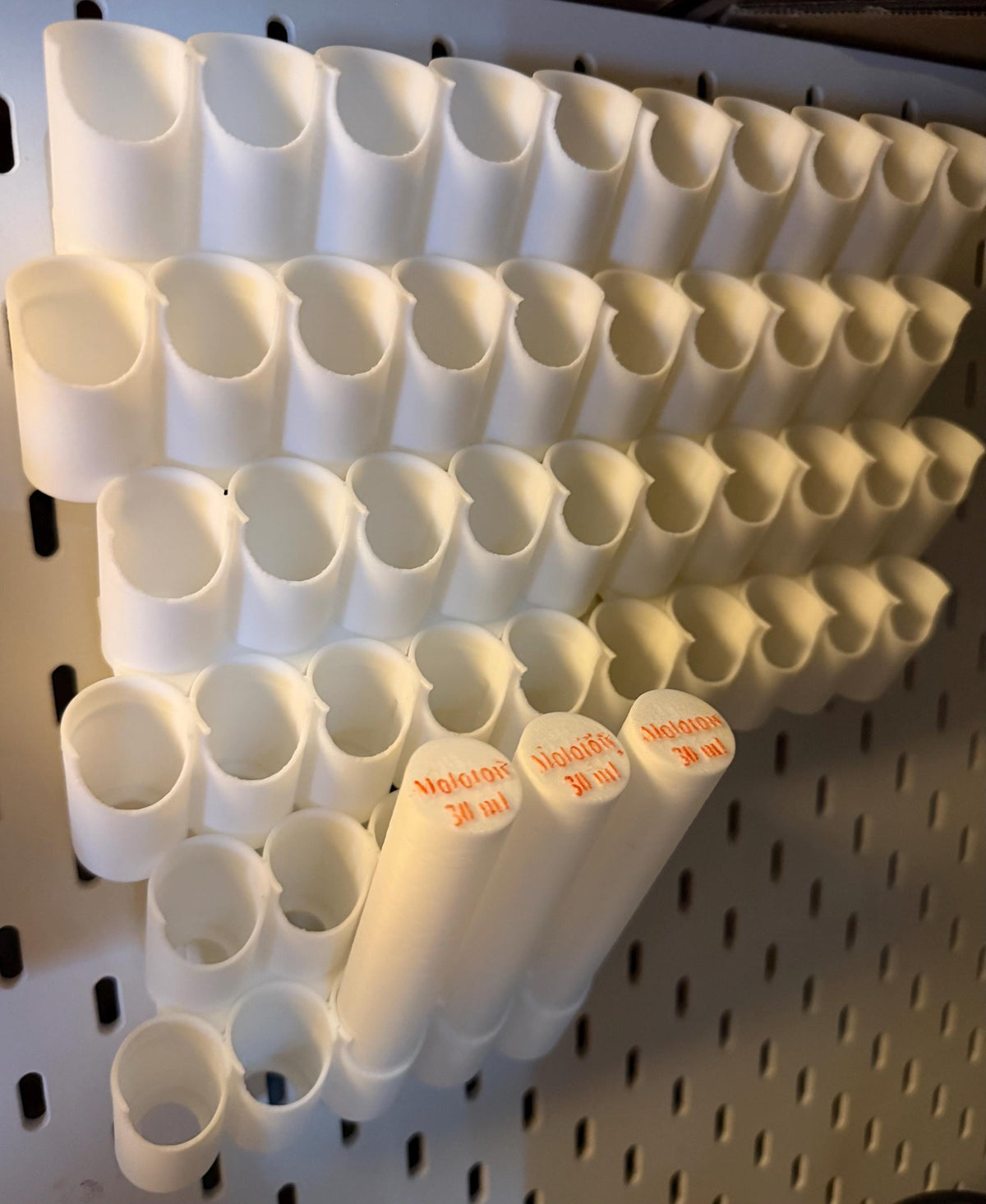 Molotow 30 ml two-tier paint bottle holder for IKEA SKÅDIS close-up