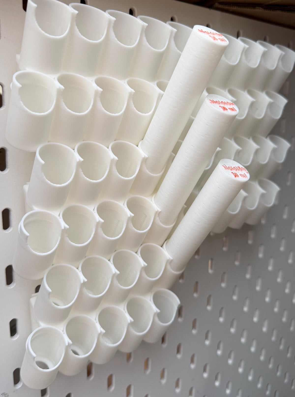 Molotow 30 ml paint bottle holders for IKEA SKÅDIS pegboard storage