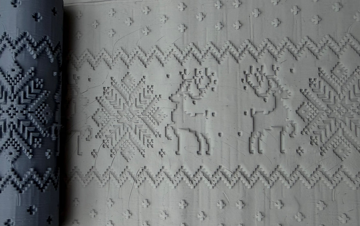 Nordic Reindeer Texture Roller No. 83A