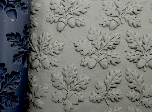 Oak Leaf & Acorn Emboss Texture Roller No. 20
