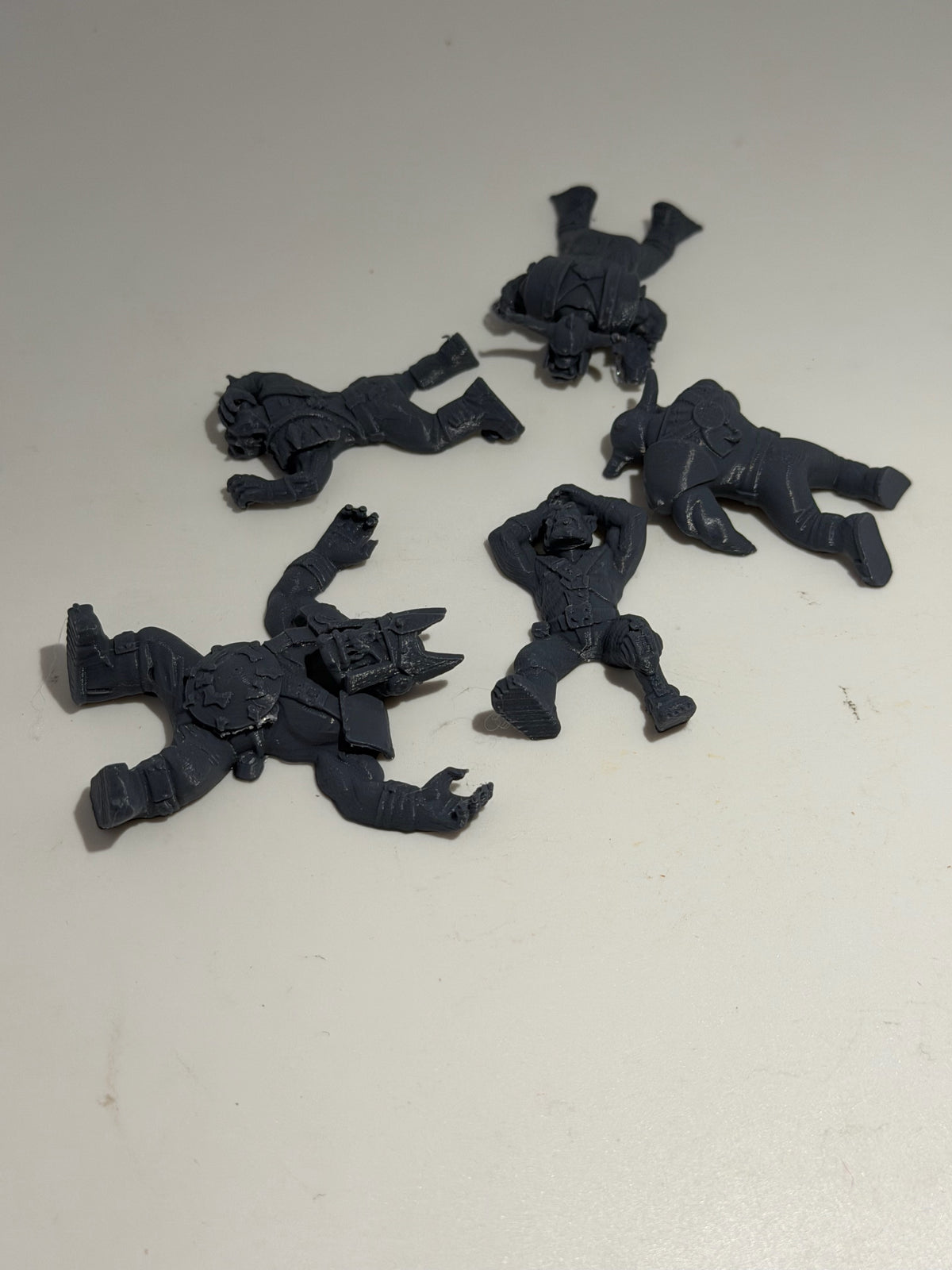Orc Casualties Set of 5 - fallen orc battlefield scatter