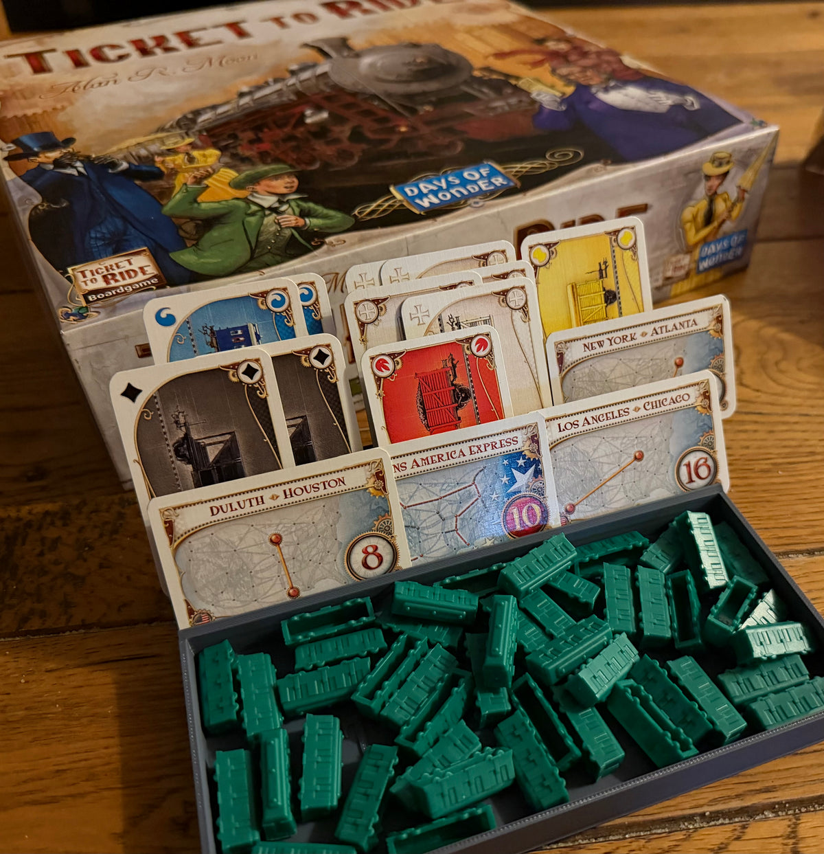 Grey open player tray - Small tray shown; Large tray is the same design, larger
