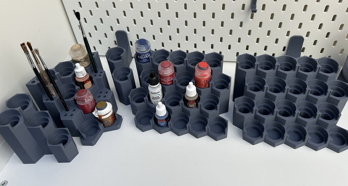 Modular Paint Rack Corner Set - Corner Unit + 2x 5x4 Modules