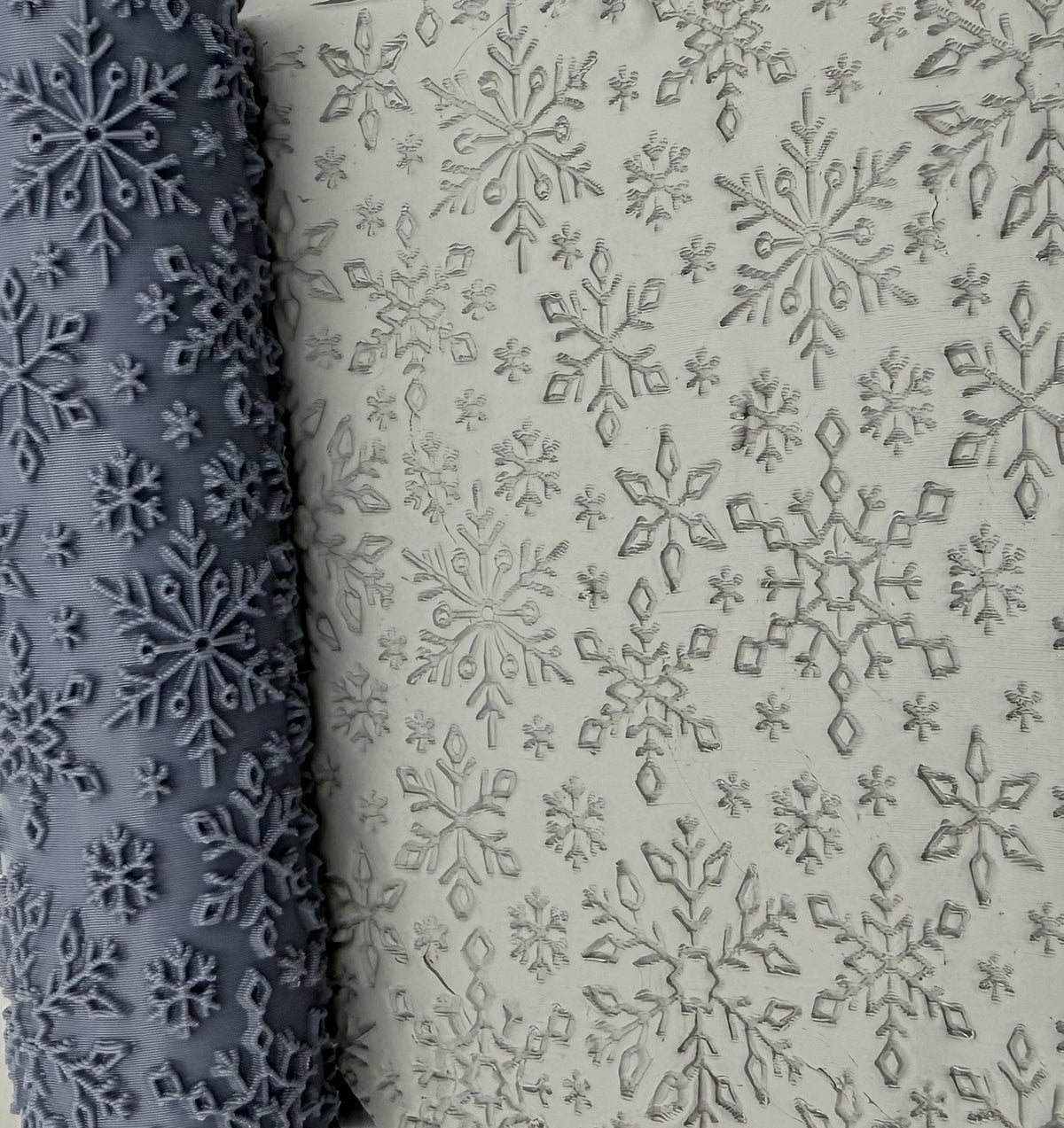 Snowflake Emboss & Deboss Texture Roller Pair No. 33