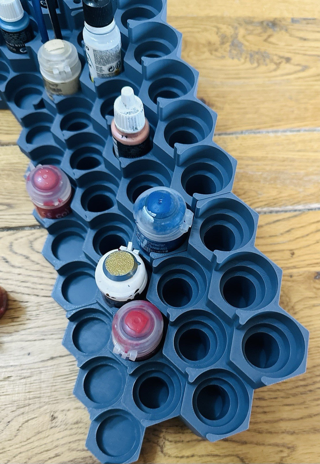 Modular Paint Rack Full Setup - 4x 5x4 Modules + Corner Unit