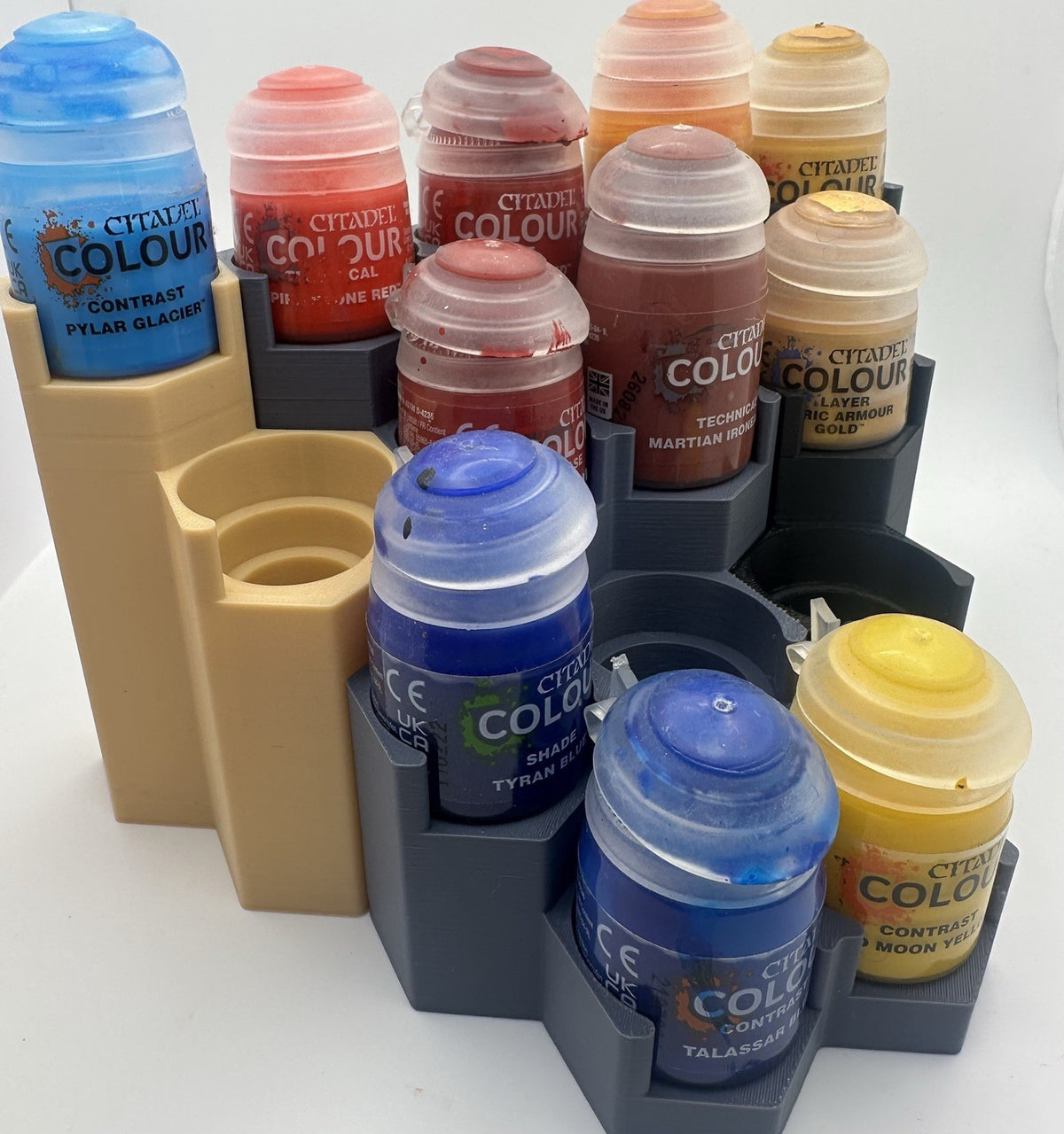 Modular Paint Rack Corner Unit Honeycomb Miniature Paint Holder