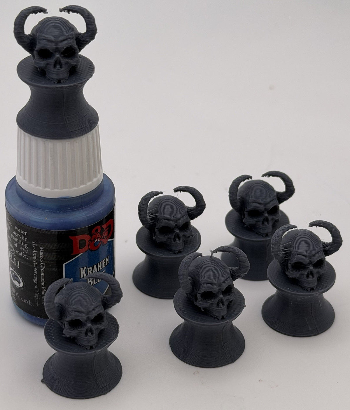 Demonic Skull Paint Swatches for Dropper Bottles