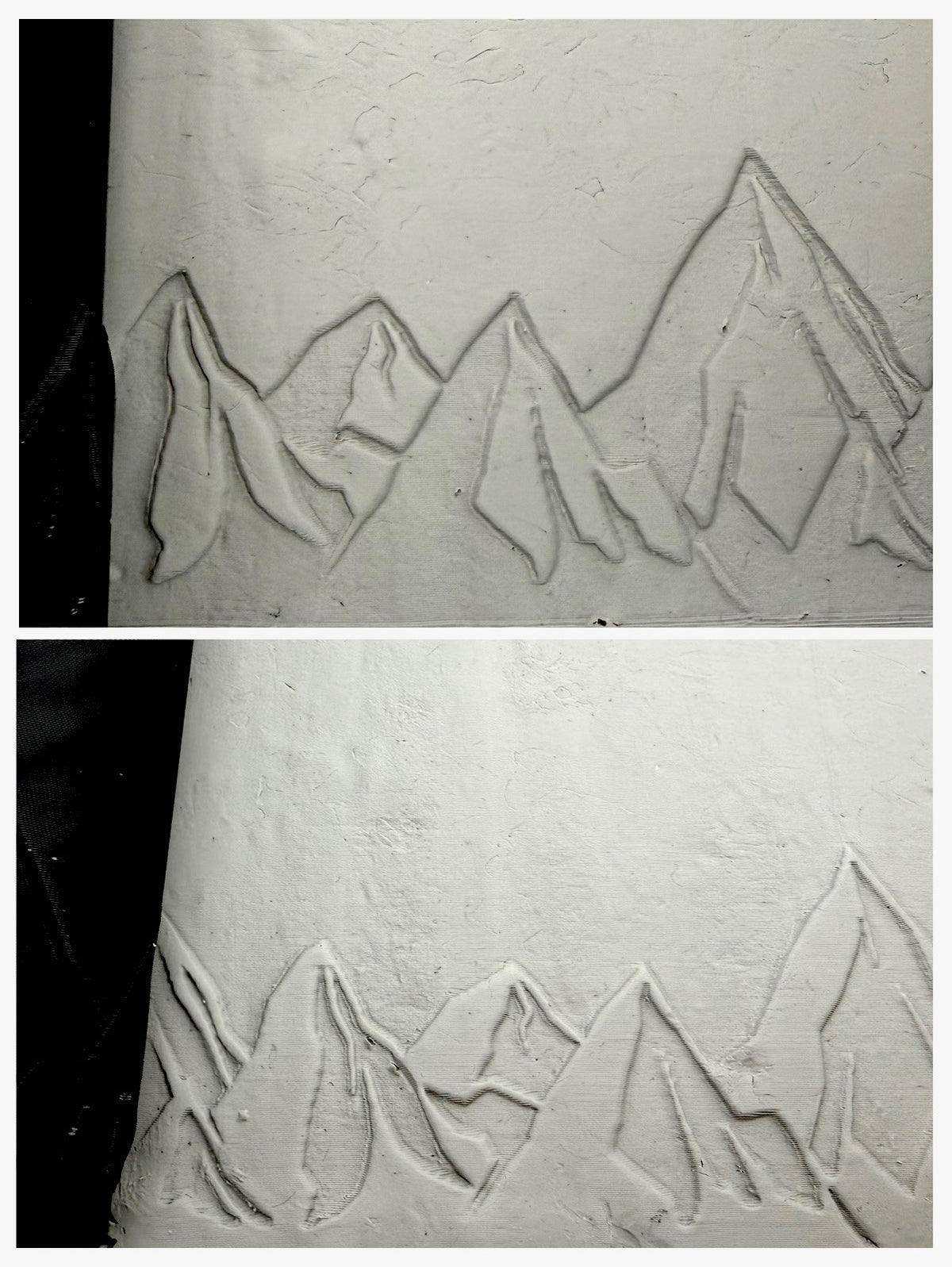 Mountain Emboss & Deboss Texture Roller Pair No. 15