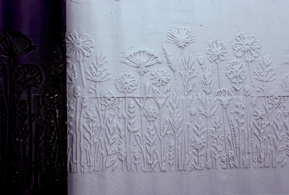 Wildflower Meadow Emboss & Deboss Texture Roller Pair No. 30