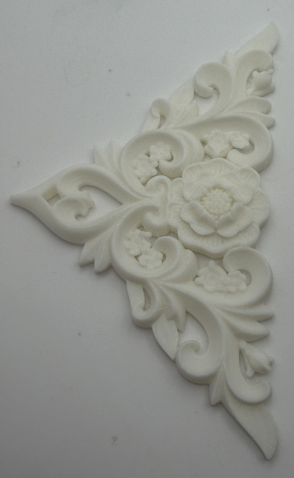 Style 2 Pair Ornate Floral Corner Frieze Appliques Victorian Furniture Decor
