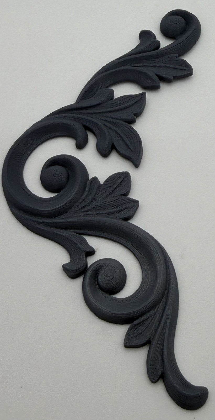 Pair Ornate Acanthus Scroll Furniture Appliques Decorative Frieze - Style 3